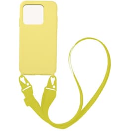 Θήκη Xiaomi Redmi 10C - Sonique Carryhang Liquid Silicone Strap - Κίτρινο