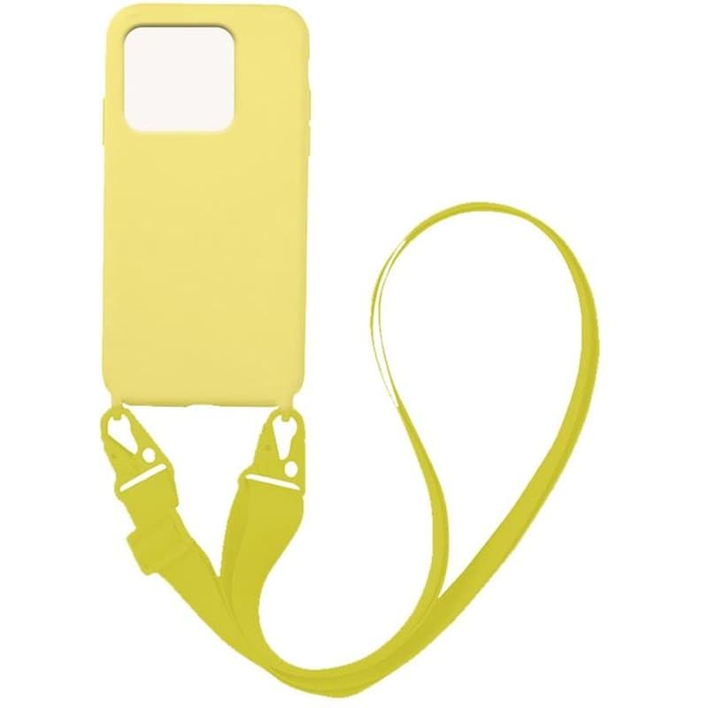 Θήκη Xiaomi Redmi 10C - Sonique Carryhang Liquid Silicone Strap - Κίτρινο