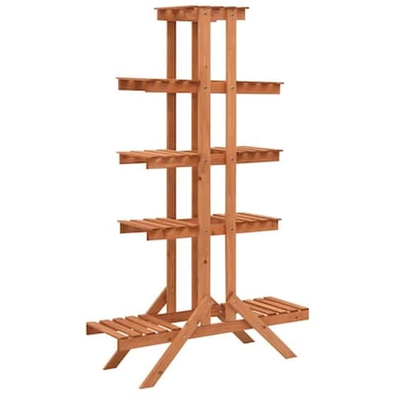 Vidaxl Ραφιέρα Φυτών 83 X 25 X 132 Εκ. Από Μασίφ Ξύλο Ελάτης image 1
