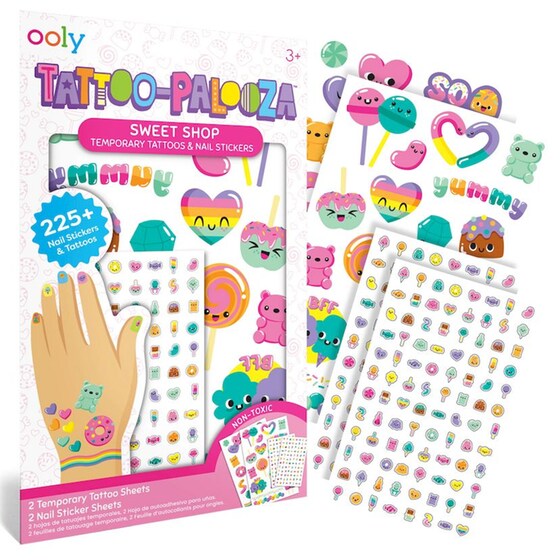 Προσωρινά Τατουάζ & Αυτοκόλλητα Νυχιών Ooly Tattoo-Palooza - Sweet Shop image 1