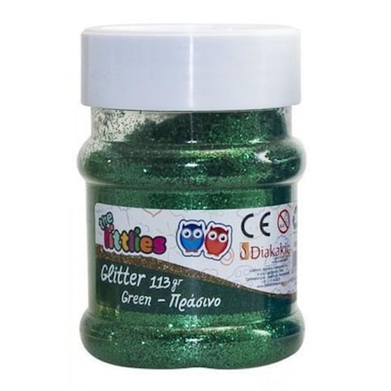 Glitter Σκονη Πρασινη 113gr The Littlies image 0