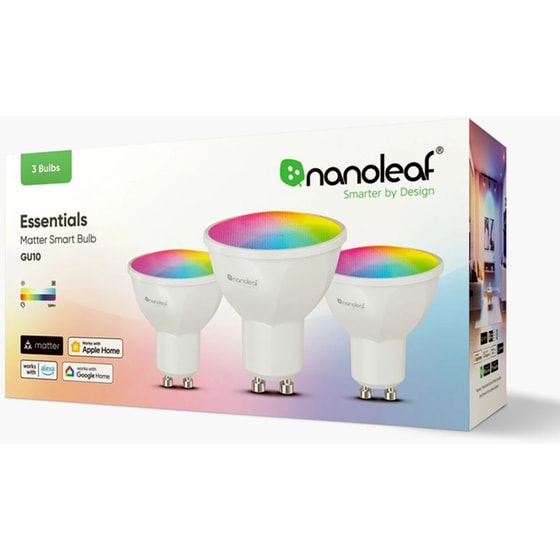 Έξυπνη Λάμπα Nanoleaf Matter Led GU10 WT 8.5W 3 Τμχ - RGBW image 1