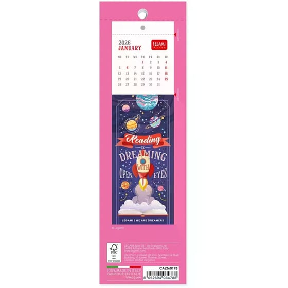 Ημερολόγιο Bookmark Legami 2026 Book Lovers image 1