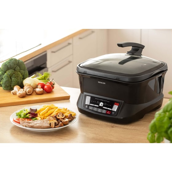 SENCOR SFR 9300BK με Καπάκι 1800 W 4.8 L Μαύρο Φριτέζα - Πολυμάγειρας image 5