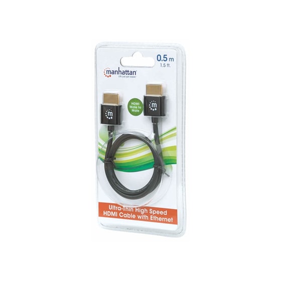 Καλώδιο Manhattan HDMI 2.0 Cable HDMI Male σε HDMI Male - 0.5m image 2