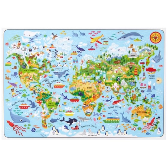 Usborne Atlas and Jigsaw The World image 1