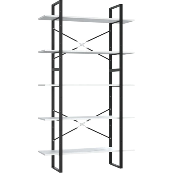 Βιβλιοθήκη VidaXL από Μέταλλο 100x30x105 cm - Λευκό image 0