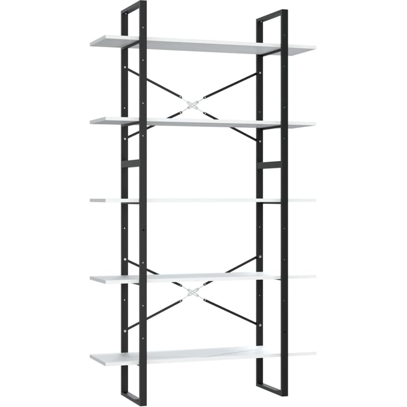 Βιβλιοθήκη VidaXL από Μέταλλο 100x30x105 cm - Λευκό