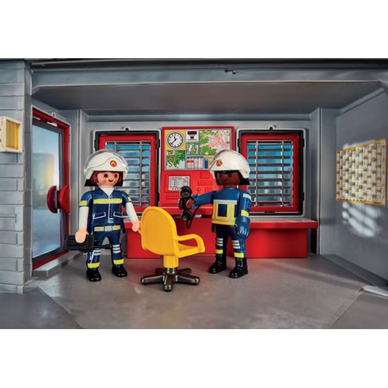 PLAYMOBIL® Action Heroes Αρχηγείο και Όχημα Πυροσβεστικής (71603) image 4