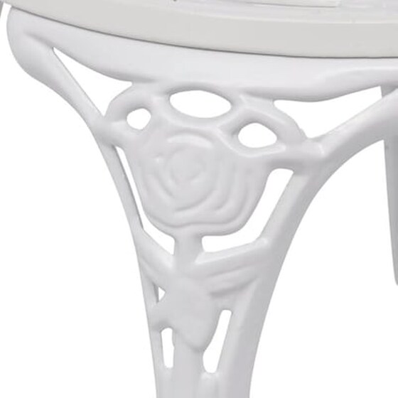 Καρέκλες Bistro Vidaxl από Χυτό Αλουμίνιο 2 Τεμ. 41x49x81.5cm - Λευκές image 3