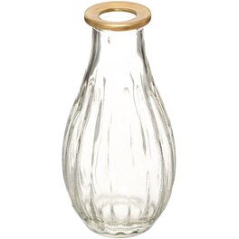 Διακοσμητικά Βάζα Spitishop Γυάλινο 3Τμχ 7x14cm - Διάφανο