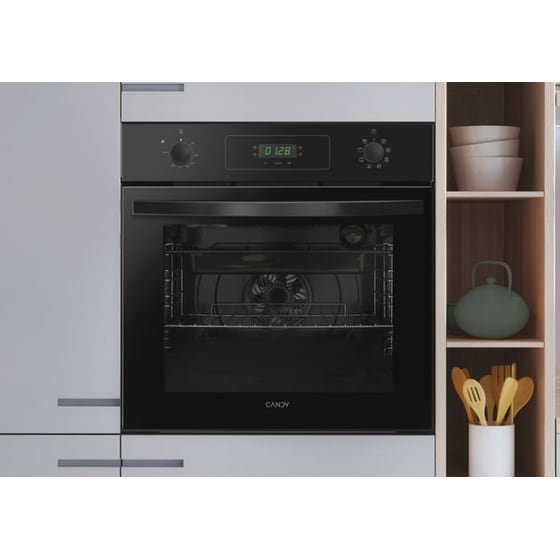 CANDY FIDCP N615L 70 Lt Μαύρο Εντοιχιζόμενος Φούρνος Άνω Πάγκου image 2