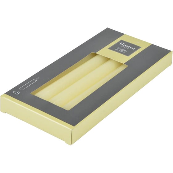 Σετ Κεριά Κηροπηγίου Spitishop L-c Essentiel Ecru 6bgt101ec 20cm 5 Τμχ - Λευκό image 1
