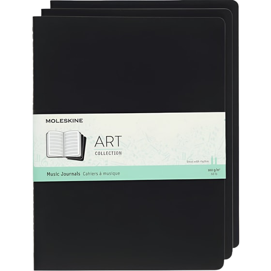 Σημειωματάριο Moleskine Art Music Cahier XL Μαύρο (1 Τεμάχιο) image 0