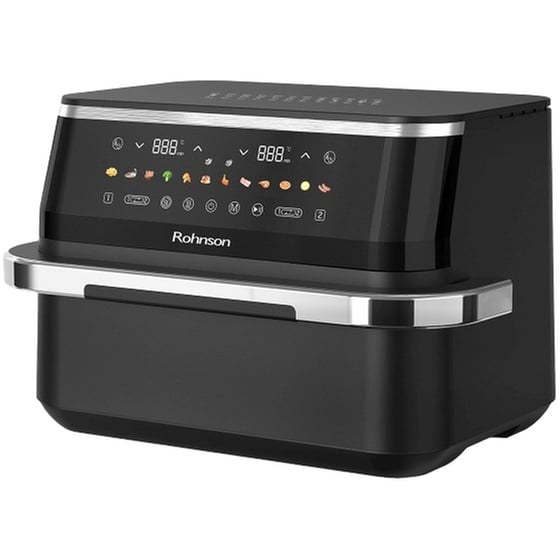 ROHNSON R-28019 με Αποσπώμενο Κάδο 9 L 3100 W Μαύρο Φριτέζα Αέρος image 2