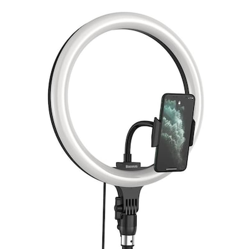 BASEUS Ring Light Baseus Led CRZB12-B01 12 Χωρίς Τρίποδο - Μαύρο