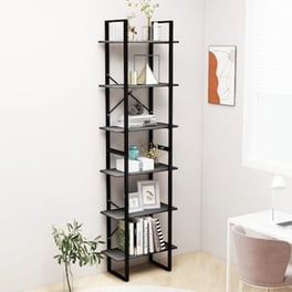 Vidaxl Ράφια Αποθήκευσης 2 Τεμ. Γκρι 60x30x210 Εκ. Μοριοσαν./μέταλλο