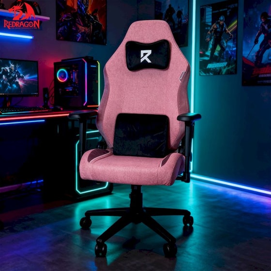 Καρέκλα Gaming Redragon C323 Υφασμάτινη Ροζ image 6