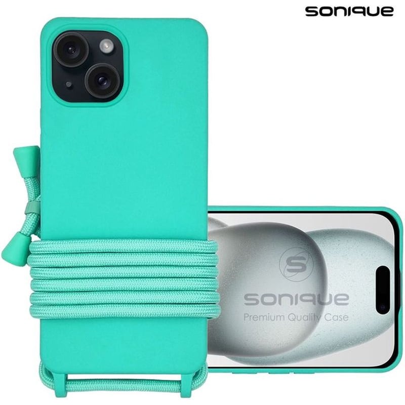 Θήκη Apple iPhone 15 - Sonique Με Κορδόνι Carryhang - Γαλάζιο