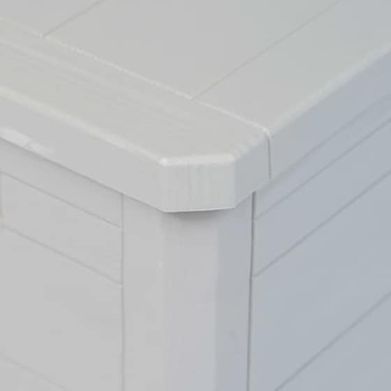 Μπαούλο Αποθήκευσης Κήπου VidaXL Πλαστικό 280 lt 117x45x56 cm - Ανοιχτό Γκρι image 4