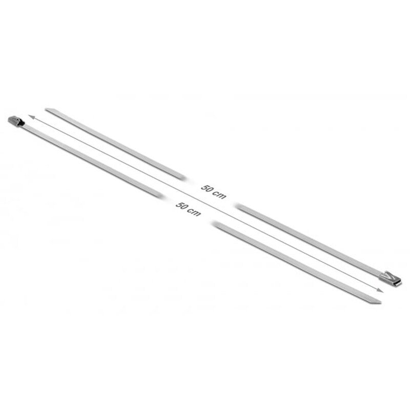 Delock Μεταλλικός Σφιγκτήρας Καλωδίων 18771, 200x7.9mm, 10τμχ