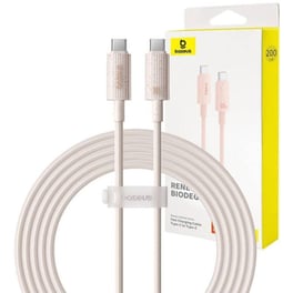 Baseus Καλώδιο Fast Charging USB-C to USB-C Habitat Series 2m 100W - Ροζ