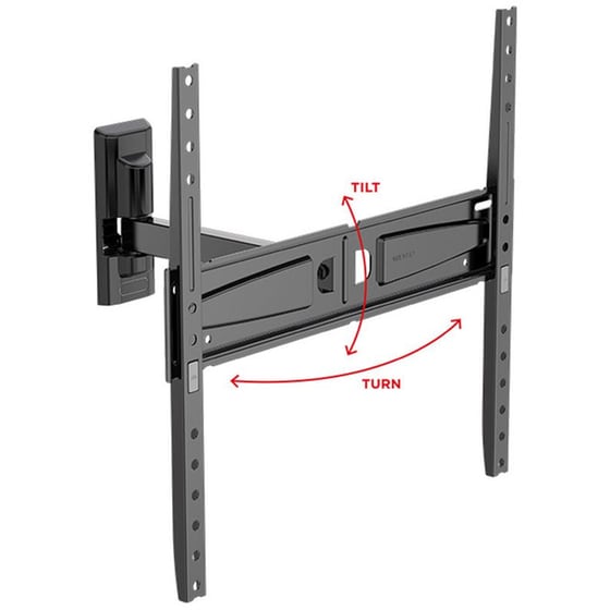 Βάση Τηλεόρασης Επιτοίχια Meliconi Flatstyle FR400 Μονού Βραχίονα με Ρύθμιση Κλίσης για 40"-65" έως 35 kg image 1