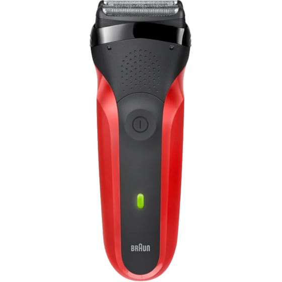 Ξυριστική Μηχανή BRAUN SERIES 3 300s Προσώπου Επαναφορτιζόμενη Κόκκινο image 1
