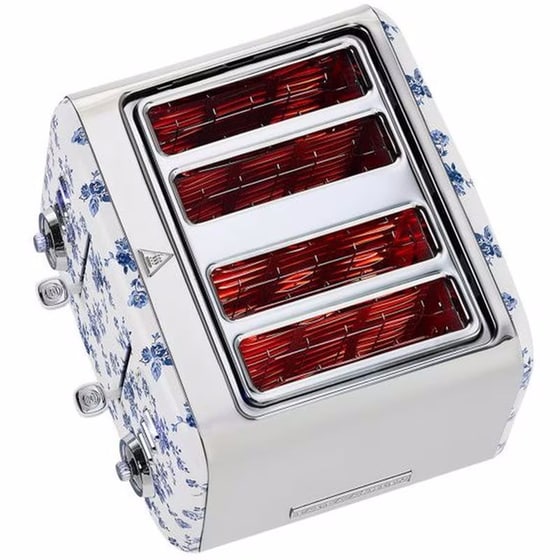 LAURA ASHLEY LA-STCR2 4 Θέσεων 1500W Μπλε/Λευκό Φρυγανιέρα Promo Gift image 2