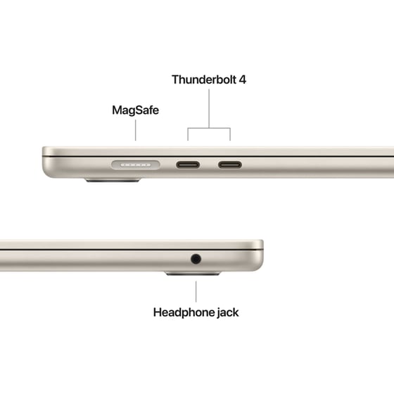 Apple MacBook Air with M4 Chip 15.3"QHD (Apple M4/24GB/512GB SSD/MacOS) Starlight image 5