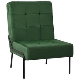 Vidaxl Καρέκλα Χαλάρωσης 65 X 79 X 87 Σκούρο Πράσινο Βελούδινη