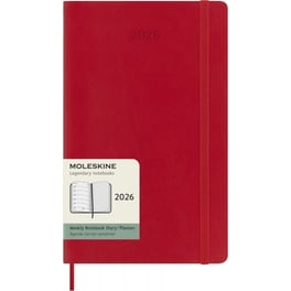 Ημερολόγιο Εβδομαδιαίο Moleskine 2026 12Μ Large Scarlet Red Soft