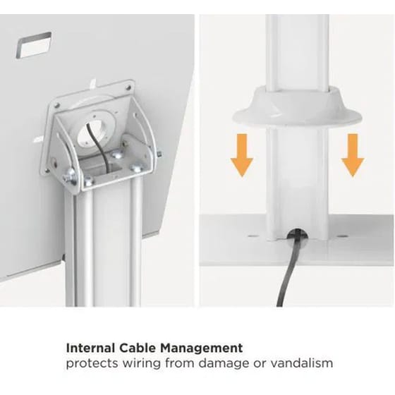 Βάση Στήριξης Tablet Brateck PAD34-03, αντικλεπτική για Tablet 9.7-11" - White image 3