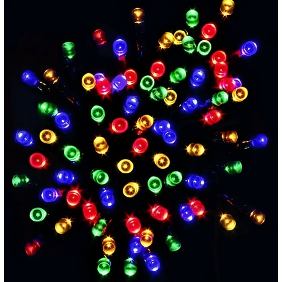 Χριστουγεννιάτικα Λαμπάκια 100 Led 20m - Πολύχρωμα image 1
