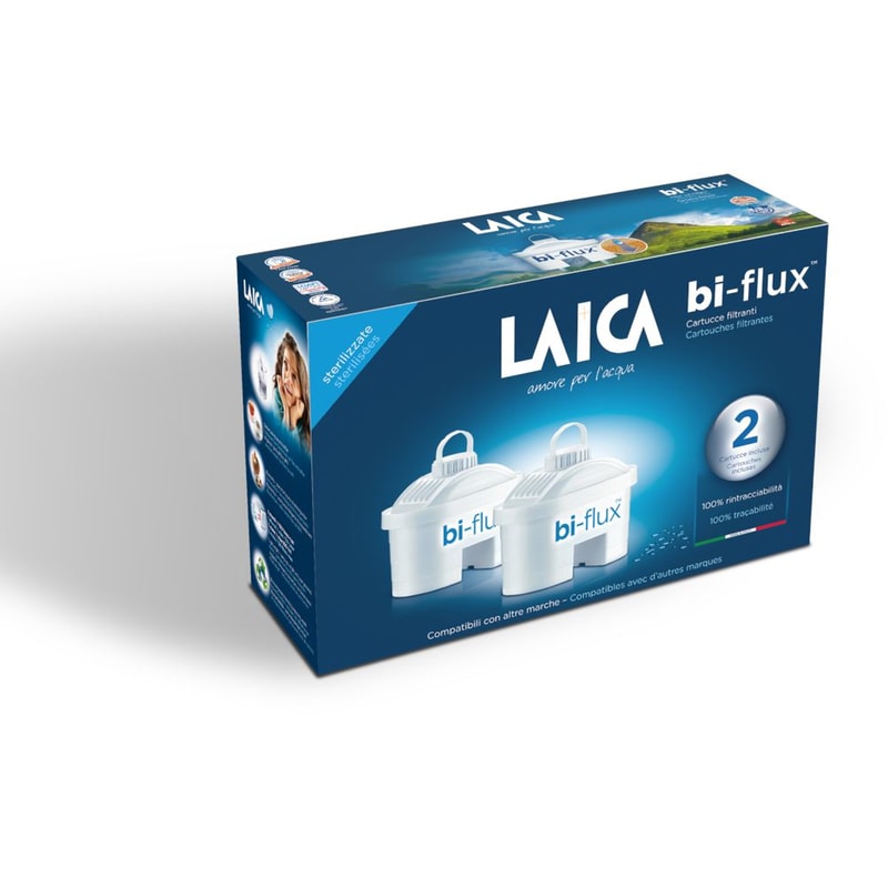 LAICA Ανταλλακτικό Φίλτρο για Κανάτα Laica Bi Flux Ρητίνη 2 Τμχ