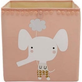 Παιδικό Κουτί Αποθήκευσης - Boho Pink Elephant