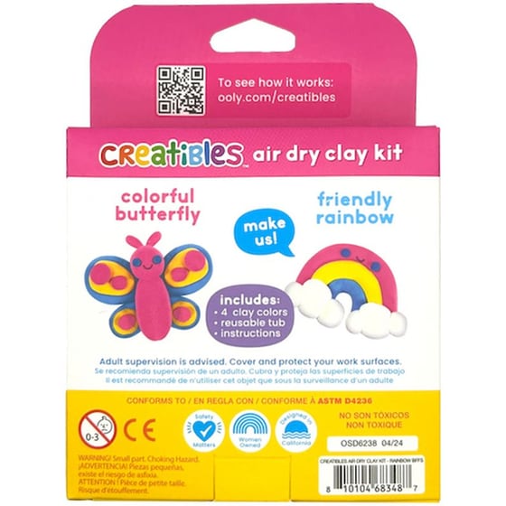Πηλός Ooly Creatibles Mini Air Dry Clay Kit - Rainbow BFFs image 9