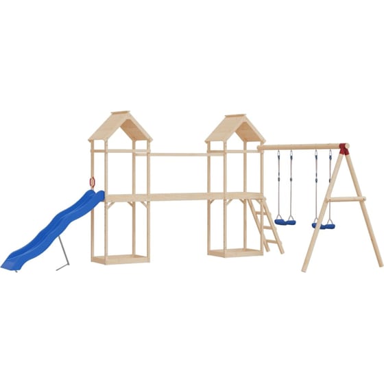 VidaXL Κούνιες με Σχοινιά 2 Τμχ 37x15cm από Πολυαιθυλένιο - Μπλε image 1