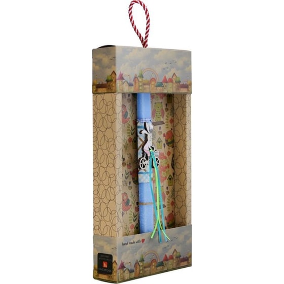 Λαμπάδα Synchronia Κουνέλι σε Ποδήλατο - Γαλάζιο image 1