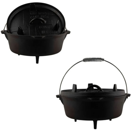 Μαντεμένια Γάστρα Dutch Oven THE WINDMILL TWM011 8.5 L Μαύρο image 2