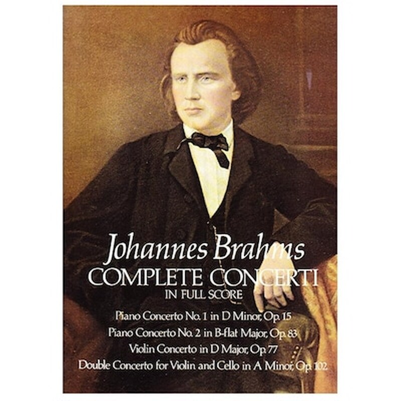DOVER PUBLICATIONS Βιβλίο Για Σύνολα Dover Publications Brahms - Complete Concerti [full Score]