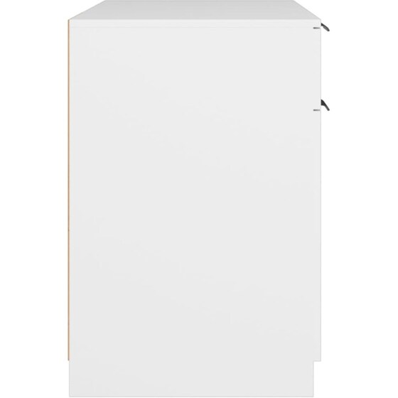 Γραφείο VidaXL από Επεξεργασμένο Ξύλο 100x50x75 cm - Λευκό image 6