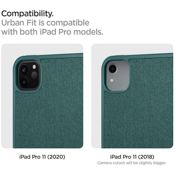 Θήκη Tablet Apple iPad Pro 11" - Spigen Urban Fit - Midnight Green image 2
