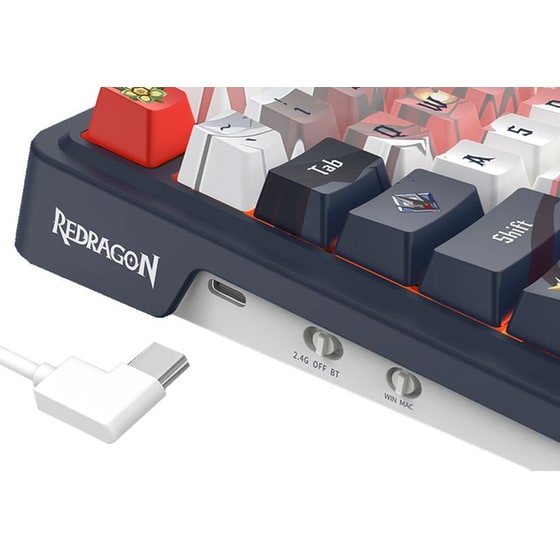 Redragon Eisa K686AK Gaming Μηχανικό Ασύρματο 2.4 GHz/Bluetooth Πληκτρολόγιο RGB Μπλε (US) image 4