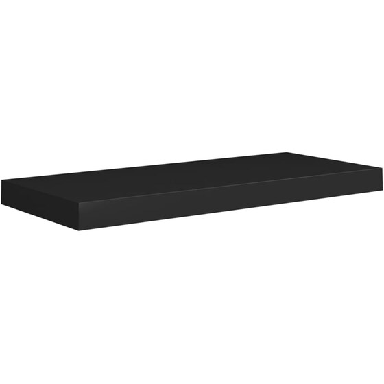 Ράφι Τοίχου VidaXL από MDF 60x23.5x3.8 cm - Μαύρο image 0