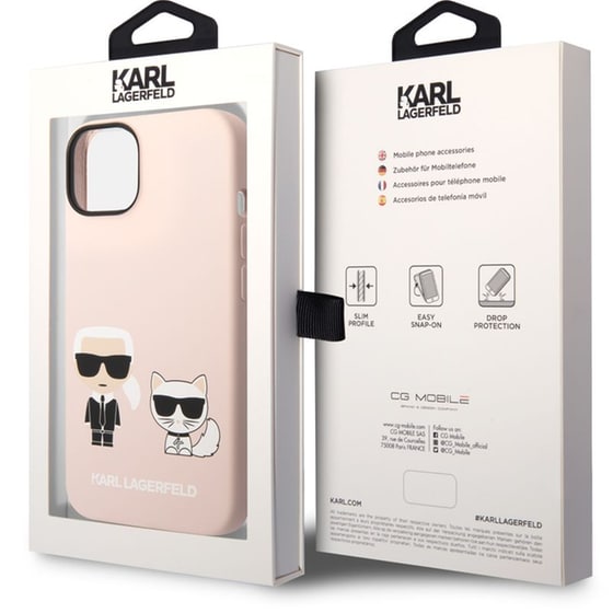 Karl Lagerfeld Silicone Case Karl Choupette Θήκη Προστασίας Από Σιλικόνη – Iphone 14 Plus (light Pink – Klhcp14msskci) image 3