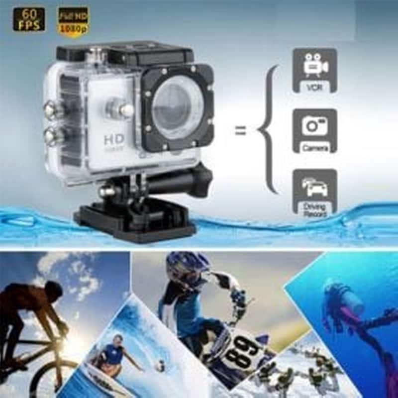 OEM Waterproof Hd Action Camera With 1.5in Screen - Action Camera With Accessories Black