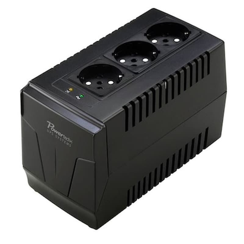 POWERTECH Σταθεροποιητής Ρεύματος Powertech PT-AVR-1500 3 Θέσεων - Μαύρο