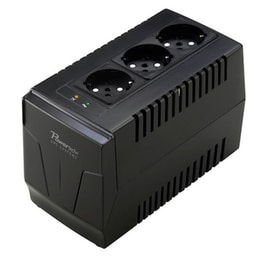 Σταθεροποιητής Ρεύματος Powertech PT-AVR-1500 3 Θέσεων - Μαύρο