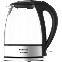 Βραστήρας TAURUS AROA GLASS 2200 W 1.7 L Ασημί/Μαύρο